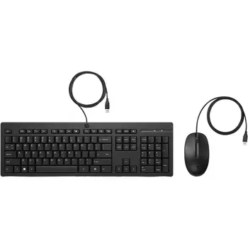 Keyboard and Mouse HP 225 Black English QWERTY