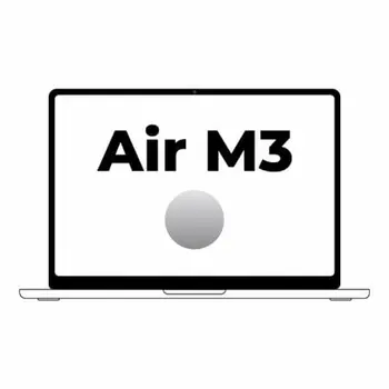 Laptop Apple MXD23Y/A Spanish Qwerty 15,3" M3 16 GB RAM 512 GB SSD