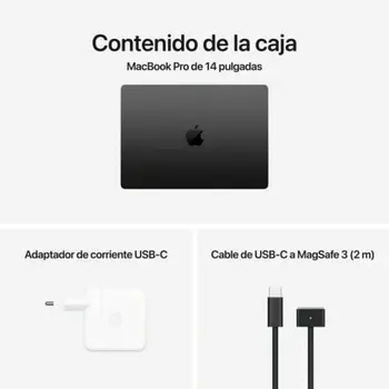 Laptop Apple MW2U3Y/A 14,2" M2 M4 24 GB RAM 512 GB SSD Spanish Qwerty