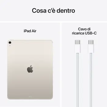 Tablet Apple iPad Air 7th 13" 8 GB RAM White M3 512 GB