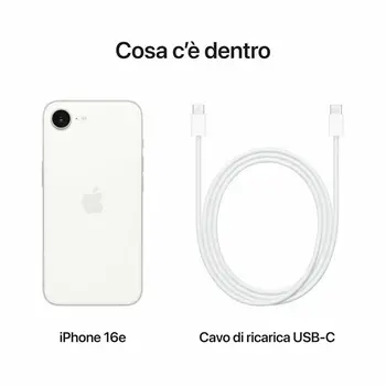 Smartphone Apple iPhone 16e 6,1" 128 GB White