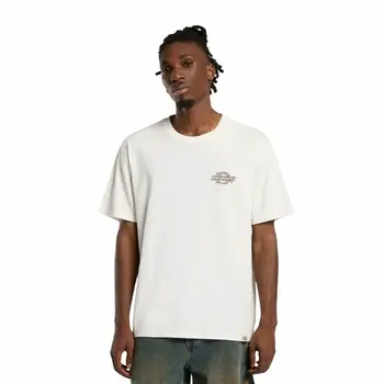 Men’s Short Sleeve T-Shirt Dickies Wood Logo White