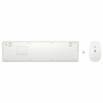Keyboard and Wireless Mouse HP 4R016AA White Spanish Qwerty
