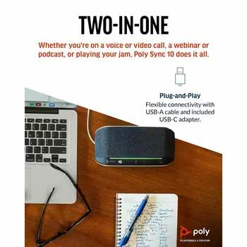 Portable Bluetooth Speakers Poly 77P34AA