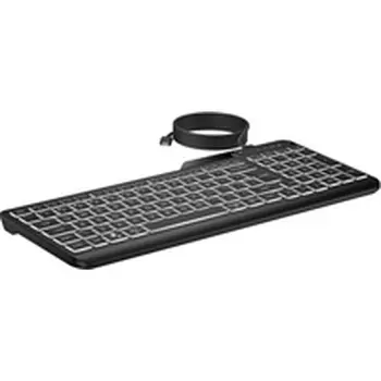 Keyboard and Mouse HP 7N7C1AA Black Qwerty US Spanish Qwerty
