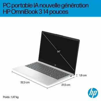 Laptop HP Omnibook 3 14-ha0015nf 14'' Ryzen 5 3450U 16 GB RAM 512 GB SSD