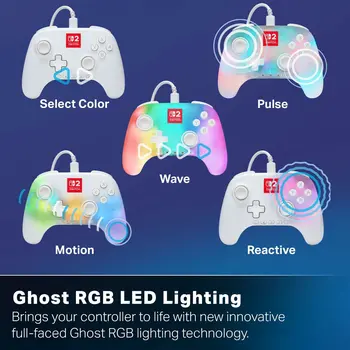 Pro Controller for Nintendo Switch + USB Cable Powera NSGP0524-01 White