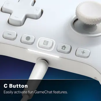 Pro Controller for Nintendo Switch + USB Cable Powera NSGP0524-01 White