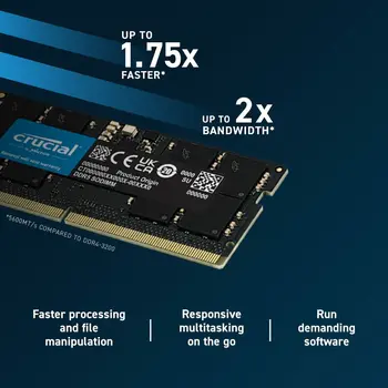 RAM Memory Crucial CT8G56C46S5 8 GB DDR5 SDRAM DDR5 5600 MHz