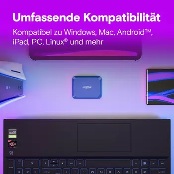 External Hard Drive Crucial X10 SSD 2 TB HDD