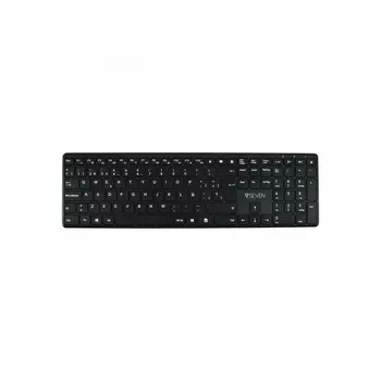 Bluetooth Keyboard V7 KW550 BT Black Spanish Qwerty