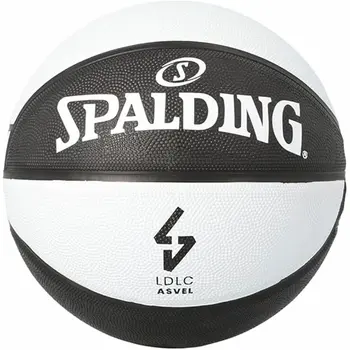 Basketball Ball Spalding Asvel Sz7 White Black (Size 7)