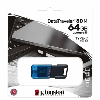USB stick Kingston DataTraveler 80 M 128 GB Blue