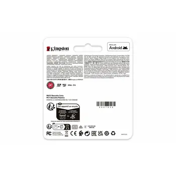 Micro SD Memory Card with Adaptor Kingston 64 GB