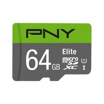 Micro SD Memory Card with Adaptor PNY P-SDUX64U185GW-GE 64 GB