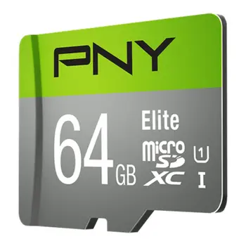 Micro SD Memory Card with Adaptor PNY P-SDUX64U185GW-GE 64 GB