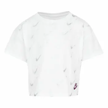 Child's Short Sleeve T-Shirt Nike Sb Icon White
