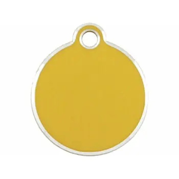 Identification plate Imarc Circle Yellow Golden