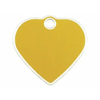 Identification plate for collar Imarc   Golden Heart Aluminium
