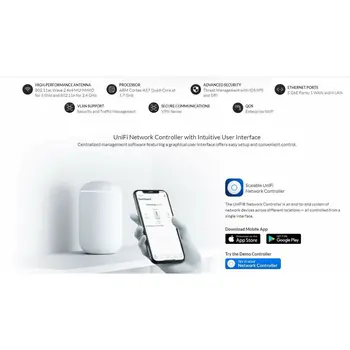 Router UBIQUITI UniFi Dream Machine White USB 2.0 RJ45 USB x 3 Wi-Fi