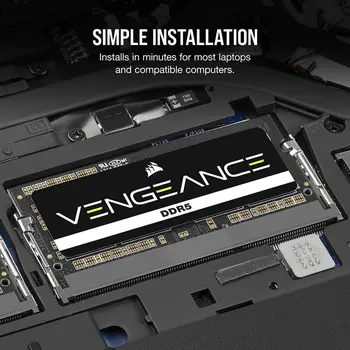 Memory slots Corsair 16 GB DDR5 SDRAM DDR5 5200 MHz