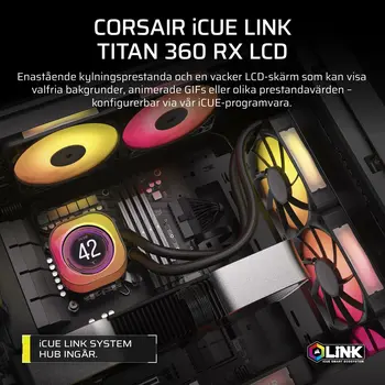 Liquid Refrigeration Kit Corsair iCUE LINK TITAN 360 RX LCD