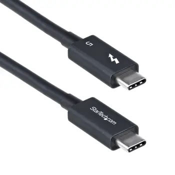 Power Cord Startech TBLT5MM80CM240W Black 80 cm