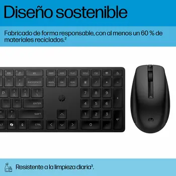Keyboard and Mouse HP 4R009UT Black Spanish Qwerty