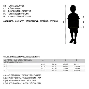Costume for Children Male Demon Red Black 4 pcs