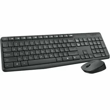 Keyboard and Wireless Mouse Logitech 920-007917 Grey