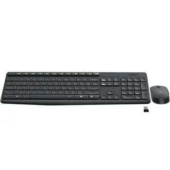 Keyboard and Wireless Mouse Logitech 920-007917 Grey