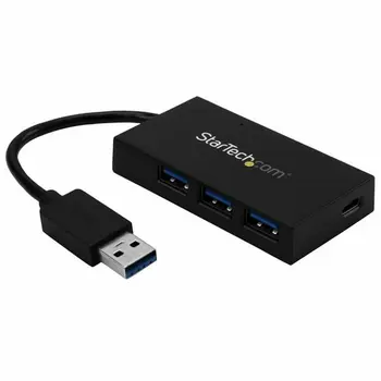 4-Port USB Hub Startech HB30A3A1CFB Black