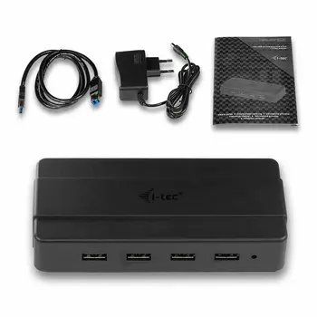 USB Hub i-Tec U3HUB445 Black