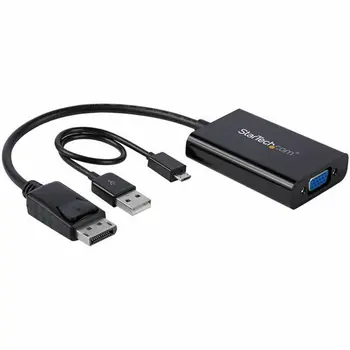 DisplayPort to VGA adapter Startech DP2VGAA Black