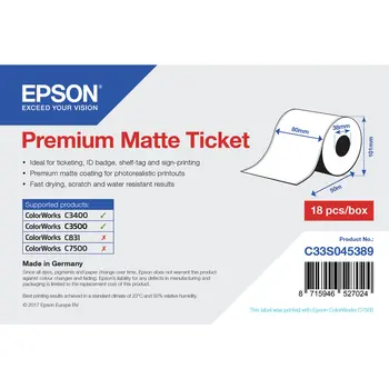 Printer Labels Epson C33S045389