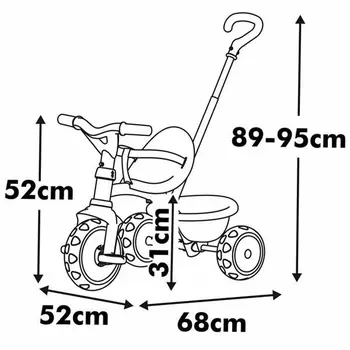 Tricycle Smoby Metallic