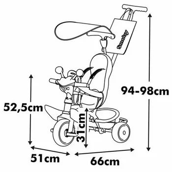 Tricycle Smoby Metallic