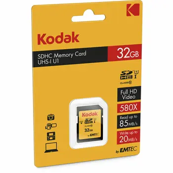 Micro SD Memory Card with Adaptor Kodak SDHC32GBCLASS10U1 32 GB SDHC UHS-I Class 10