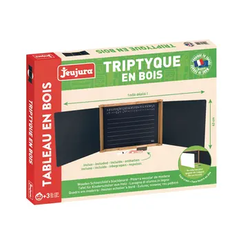Double-sided Slate Jeujura Wooden Triptych