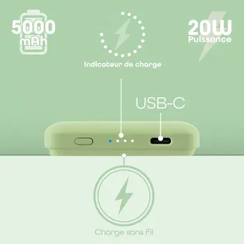 Powerbank T'NB PBUMAG5GR 5000 mAh Green Magsafe