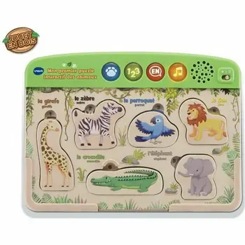 Child's Wooden Puzzle Vtech Baby Puzzle Wood animals