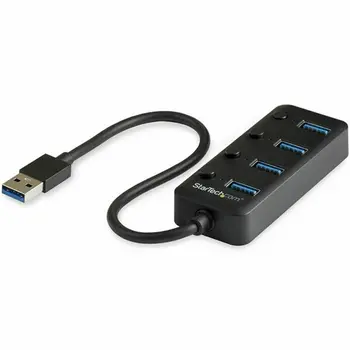 USB Hub Startech HB30A4AIB Black