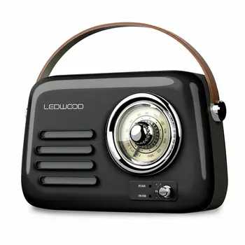 Transistor Radio Ledwood ALMA BLK Black 30 W