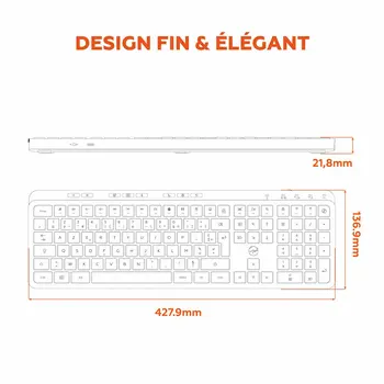 Keyboard Mobility Lab KP450W Black Grey