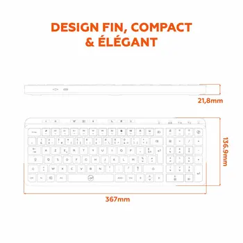 Keyboard Mobility Lab KP450W Compact Black Grey