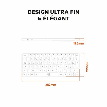 Keyboard Mobility Lab KMP2000W Mini White