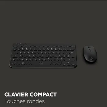 Keyboard and Mouse Mobility Lab CP420W Mini Black AZERTY