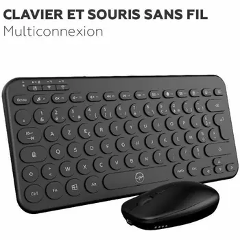 Keyboard and Mouse Mobility Lab CP420W Mini Black AZERTY