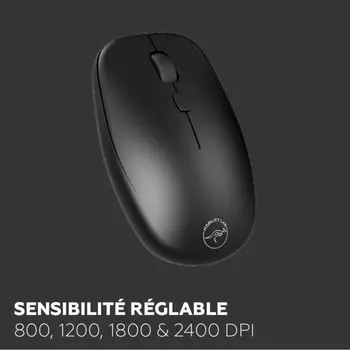 Keyboard and Mouse Mobility Lab CP420W Mini Black AZERTY