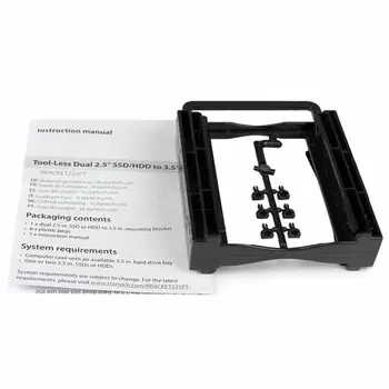 Accessory Startech BRACKET225PT Black 2,5" Mounted support
